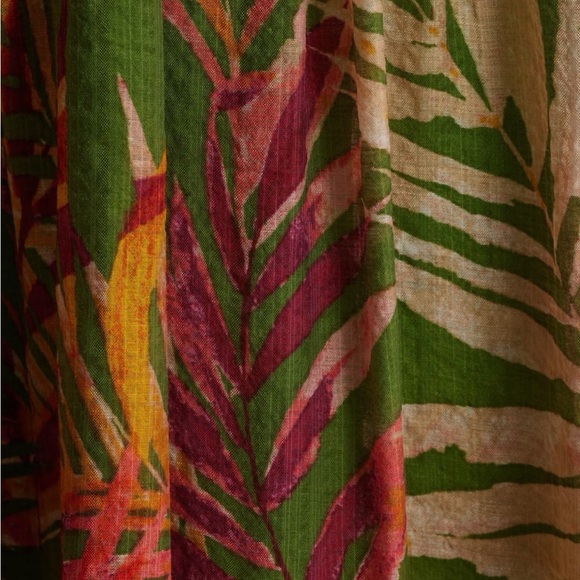 NWT Anne Klein Multicolor Tropical Halter Midi Dress With Pockets Size 6 - Picture 5 of 6